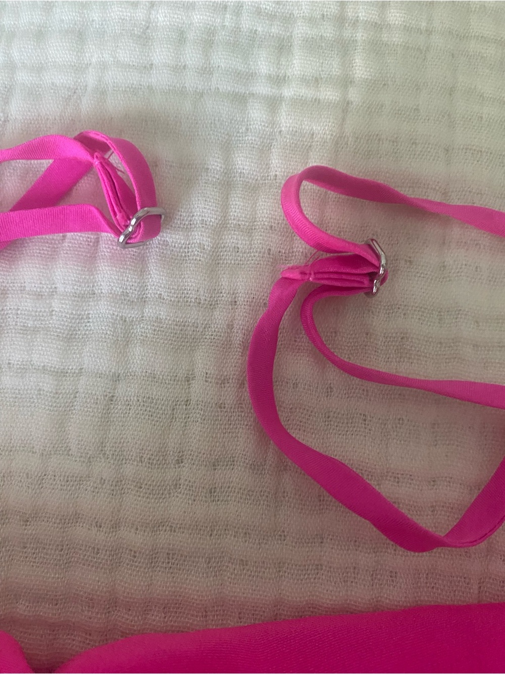 J Crew Pink Silk Bow Lined Tank Adjustable Straps SZ M Beautiful - Picture 6 of 8